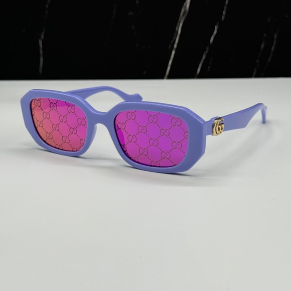 NEW GUCCI GG1535S 004 WOMEN SUNGLASSES GUCCI GG 1535S 004 BLUE PINK EYEWEAR - Picture 5 of 14